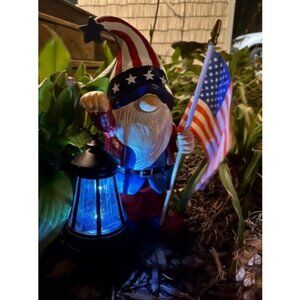 Garden Gnomes Statue for Yard Decorations - Outdoor Sculptures Patriotic